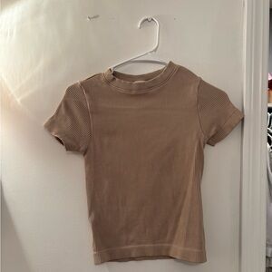 Old Navy Tan Ribbed Shirt